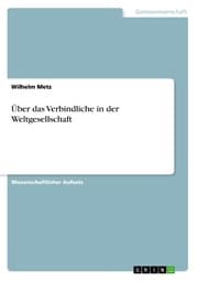 Cover von Über das Verbindliche in der Weltgesellschaft