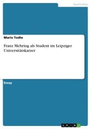 Cover von Franz Mehring als Student im Leipziger Universitätskarzer