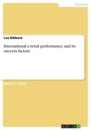 Cover von International e-retail performance and its success factors