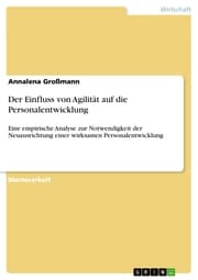 Cover von Der Einfluss von Agilität auf die Personalentwicklung