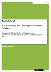 Cover von Untersuchung des Landessportverbandes Saarland