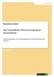 Cover von Die betriebliche Altersversorgung in Deutschland