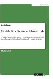 Cover von Mittelalterliche Literatur im Schulunterricht