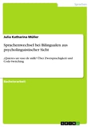 Cover von Sprachenwechsel bei Bilingualen aus psycholinguistischer Sicht