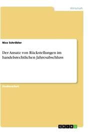 Cover von Der Ansatz von Rückstellungen im handelsrechtlichen Jahresabschluss