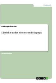Cover von Disziplin in der Montessori-Pädagogik