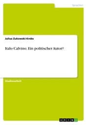 Cover von Italo Calvino. Ein politischer Autor?