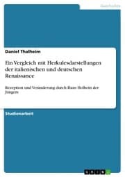 Cover von Ein Vergleich mit Herkulesdarstellungen der italienischen und deutschen Renaissance
