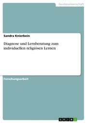 Cover von Diagnose und Lernberatung zum individuellen religiösen Lernen