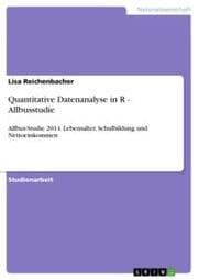 Cover von Quantitative Datenanalyse in R - Allbusstudie
