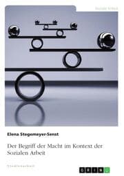 Cover von Der Begriff der Macht im Kontext der Sozialen Arbeit