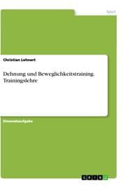 Cover von Dehnung und Beweglichkeitstraining. Trainingslehre