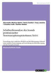 Cover von Schallwellenanalyse des Sounds professioneller TenorsaxophonspielerInnen. Teil 6