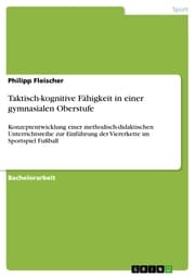 Cover von Taktisch-kognitive Fähigkeit in einer gymnasialen Oberstufe