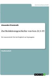 Cover von Zur Redaktionsgeschichte von Gen 22,1-19