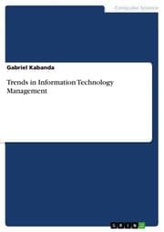 Cover von Trends in Information Technology Management