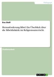 Cover von Herausforderung Bibel. Ein Überblick über die Bibeldidaktik im Religionsunterricht.
