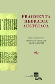 Cover von Fragmenta Hebraica Austriaca