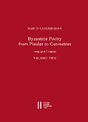 Cover von Byzantine Poetry from Pisides to Geometres
