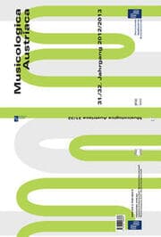 Cover von Musicologica Austriaca. Jahresschrift der Österreichischen Gesellschaft... / Sympathien - Übergänge - Resistenzen