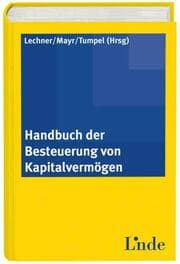 Cover von Handbuch der Besteuerung von Kapitalvermögen