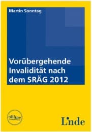 Cover von Vorübergehende Invalidität nach dem SRÄG 2012