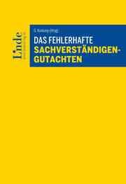 Cover von Das fehlerhafte Sachverständigengutachten