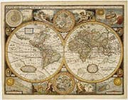 Cover von Welt antik, Karte von John Speed 1651, Markiertafel