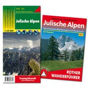 Cover von Julische Alpen Wanderungen-Set, Wanderführer + Wanderkarte 1:50.000, in praktischer Umhängetasche