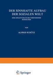 Cover von Der sinnhafte Aufbau der sozialen Welt