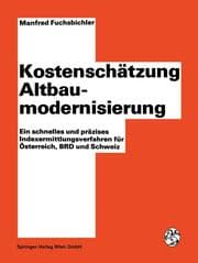 Cover von Kostenschätzung Altbaumodernisierung
