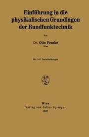 Cover von Einführung in die physikalischen Grundlagen der Rundfunktechnik