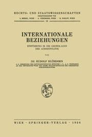 Cover von Internationale Beziehungen