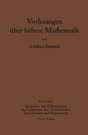 Cover von Vorlesungen über höhere Mathematik