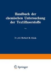 Cover von Handbuch der chemischen Untersuchung der Textilfaserstoffe