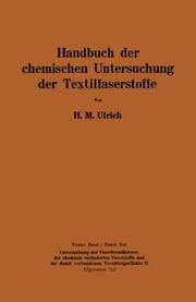 Cover von Handbuch der chemischen Untersuchung der Textilfaserstoffe