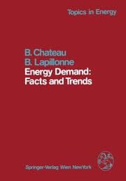 Cover von Energy Demand: Facts and Trends