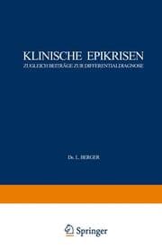 Cover von Klinische Epikrisen