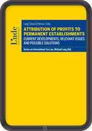 Cover von Attribution of Profits to Permanent Establishments