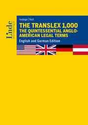 Cover von The Translex 1,000 - The Quintessential Anglo-American Legal Terms
