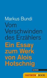 Cover von Vom Verschwinden des Erzählers