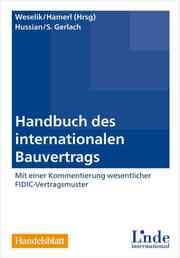 Cover von Handbuch des internationalen Bauvertrags