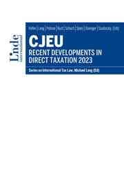 Cover von CJEU - Recent Developments in Direct Taxation 2023