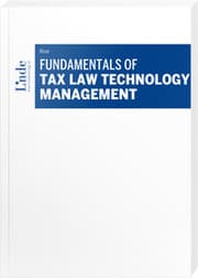 Cover von Fundamentals of Tax Law Technology Management