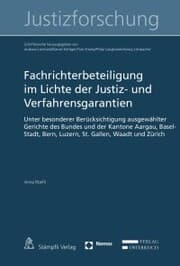 Cover von Fachrichterbeteiligung im Lichte der Justiz- und Verfahrensgarantien