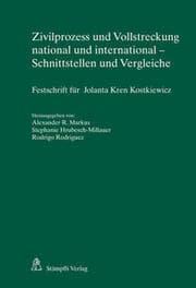 Cover von Zivilprozess und Vollstreckung national und international - Schnittstellen und Vergleiche