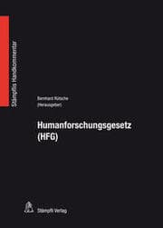 Cover von Humanforschungsgesetz (HFG)
