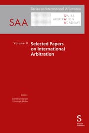 Cover von Selected Papers on International Arbitration