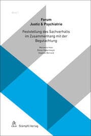 Cover von Feststellung des Sachverhalts im Zusammenhang mit der Begutachtung