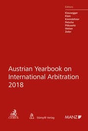 Cover von Austrian Yearbook on International Arbitration 2018